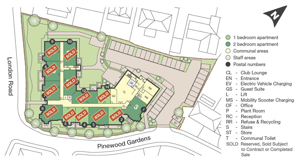 Ground floor site plan